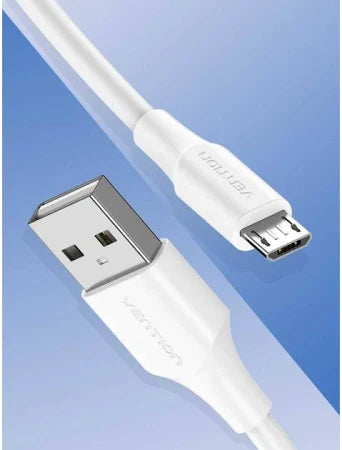 Cable USB - MicroUSB 2A Blanco