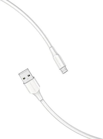 Cable USB - MicroUSB 2A Blanco