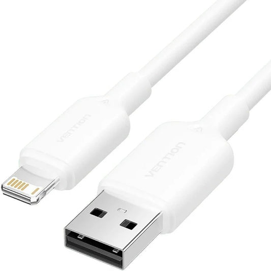 Cable USB - Lightning 2,4 A Blanco