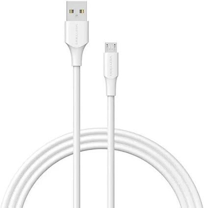 Cable USB - MicroUSB 2A Blanco
