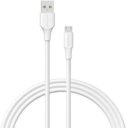 Cable USB - MicroUSB 2A Blanco